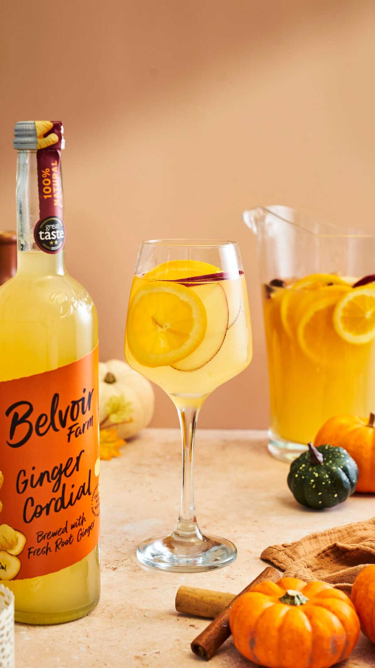 Spiced Apple and Ginger Autumn Sangria
