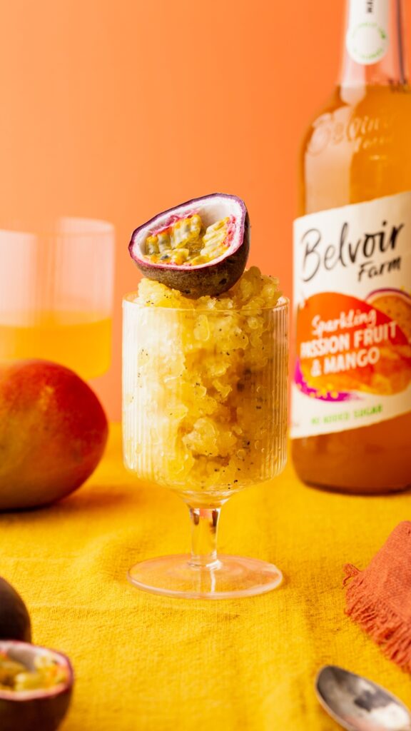 Passion Fruit And Mango Granita