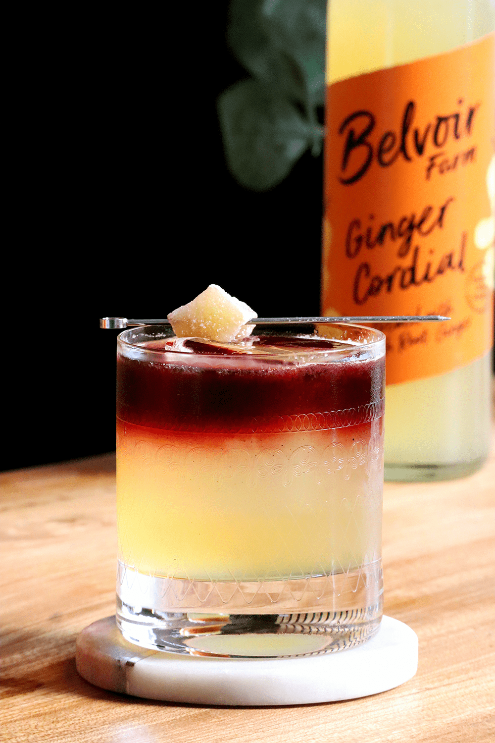 Ginger New York Sour
