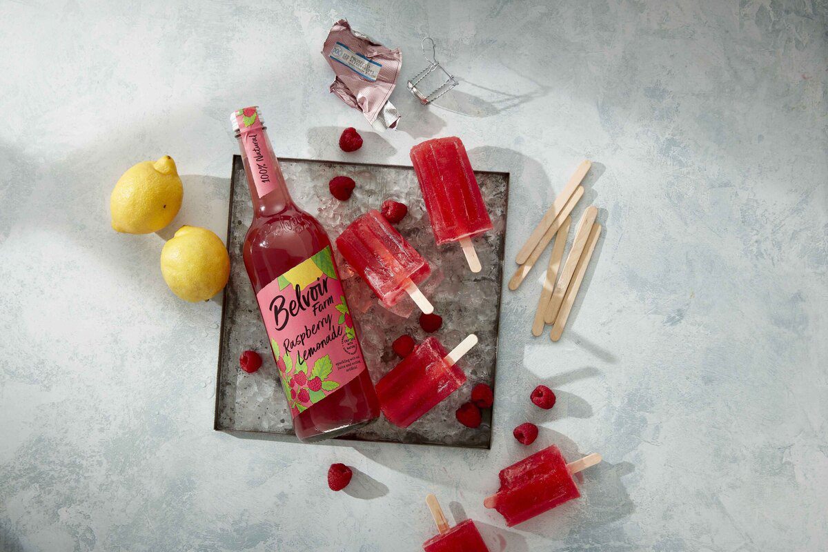Raspberry Prosecco Popsicles